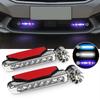 Wind Powered Car LED DayTime Running Lights Creative Auto Auxiliary Lighting Rotation Fan Lamp Automobile Day Time Headlights