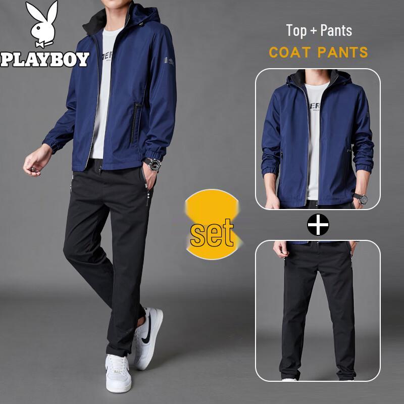 PLAYBOY Men s Spring Autumn Sports Tracksuit 2XL