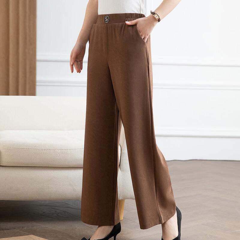 

Jianhu Women s Elastic Waist Loose Wide-Leg Casual Pants 4XL