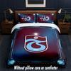 Trabzonspor FC Design Bett Bettwäsche Set 1 Bettbezug + 2 Kissenbezüge Weich Atmungsaktiv Haushalt Bettwäsche