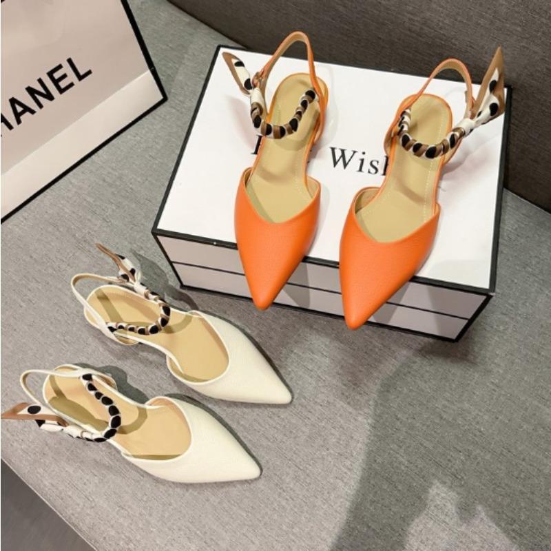 Fashion Wear Flat-soled Women's Summer New Style Ribbon Niche Pointed Dance Fashionable and Comfortable Outdoor Temperament Single Shoes