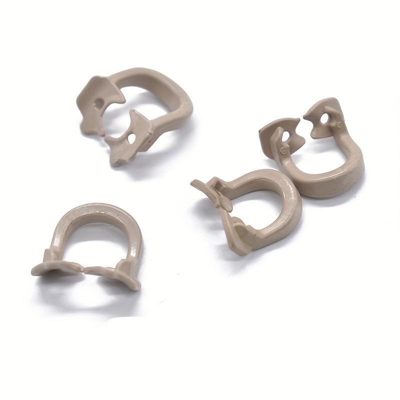 [4pcs Autoclavable Dental Clips] 4pcs Autoclavable Dental Dam Clips | Resin Barrier Clamps for Molar Teeth, Durable Plastic Design, Heat Sterilizable