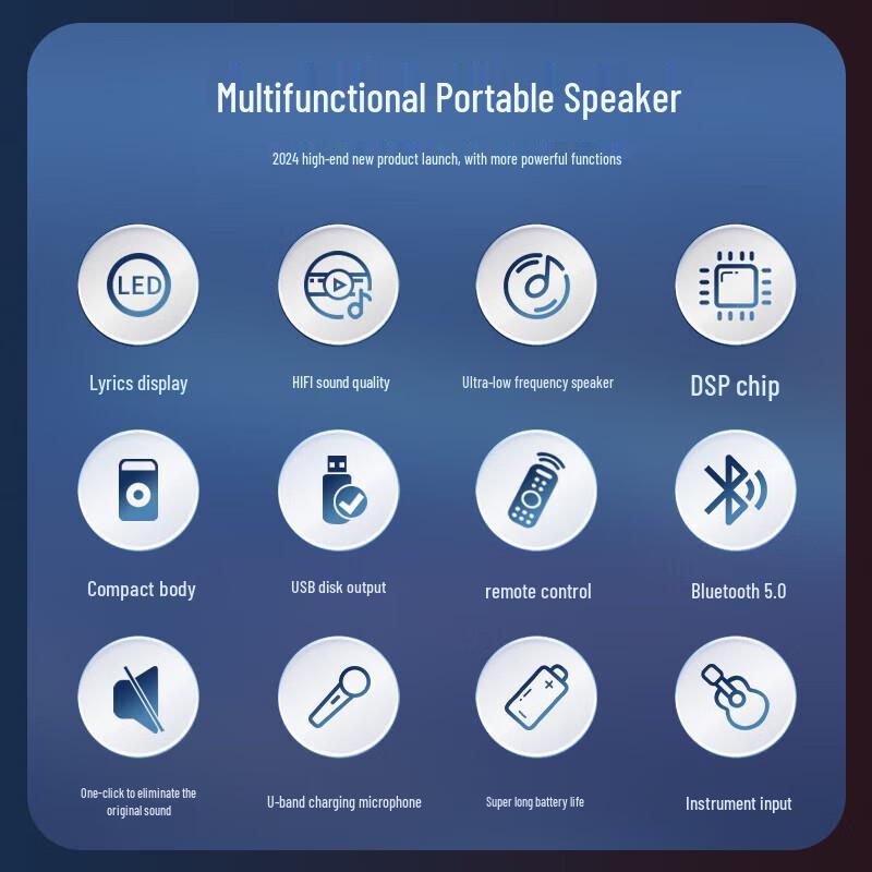 Philips SD560 Portable KTV Bluetooth Speaker