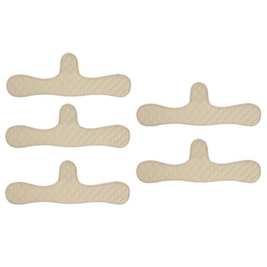 xiaobudian 1/5/10Pcs Cotton Bra Liner, Under-Breast Sweat Absorber Pads, Washable Moisture Wicking Boob Pad, Women Sweating Supplies