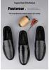 Men's Large-Size Driving Loafers with Collapsible Heel - Soft Leather Casual Shoes