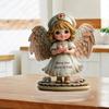 2D Flat Angel Nurse Heart and Flower Sun Acrylic Desktop Decoration, with Base, Suitable for Wall Decoration, Porch, Room, Villa, Accents Home, Hallwa