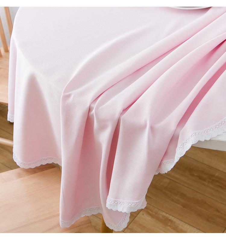 Round Waterproof & Oil-Proof Tablecloth - Solid Color, Premium Quality, Wash-Free Dining Table Cover
