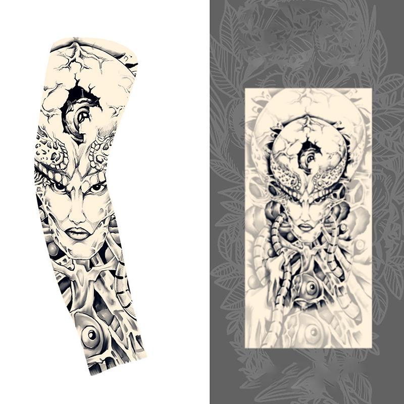 1Pc Arm Covers Flower Cooling Arm Tattoo Sleeve Uv Protection Cycling Gloves Unisex Sunscreen Sleeve Sunscreen Arm Warmers