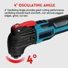 Electric Saw Electric Tool Multifunction Tool Oscillating Multi-Tools Variable 6-Speed Renovator Home Decoration Trimmer DC 18V