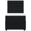 Maison Exclusive - Slatted Bed Base with Mattress Black 90x200 Cm Velvet
