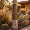 Outdoor Tree Protection Trunk Protector, Squirrel Rodent Baffle Barrier, Bark Texture Wrap with Adhesive for from Raccoon Iguana Guard Trees