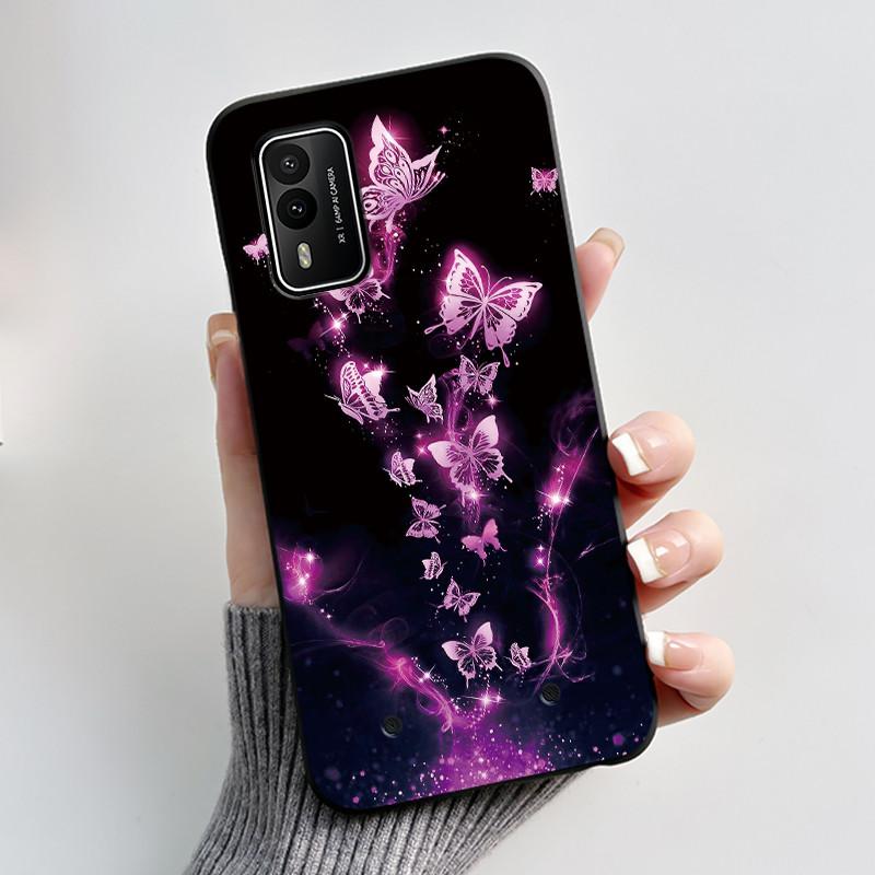 Printed Phone Case For Nokia XR21 Coque Capa Soft Silicone Black Shell Cover Cute Flower Cartoon Casing Fundas