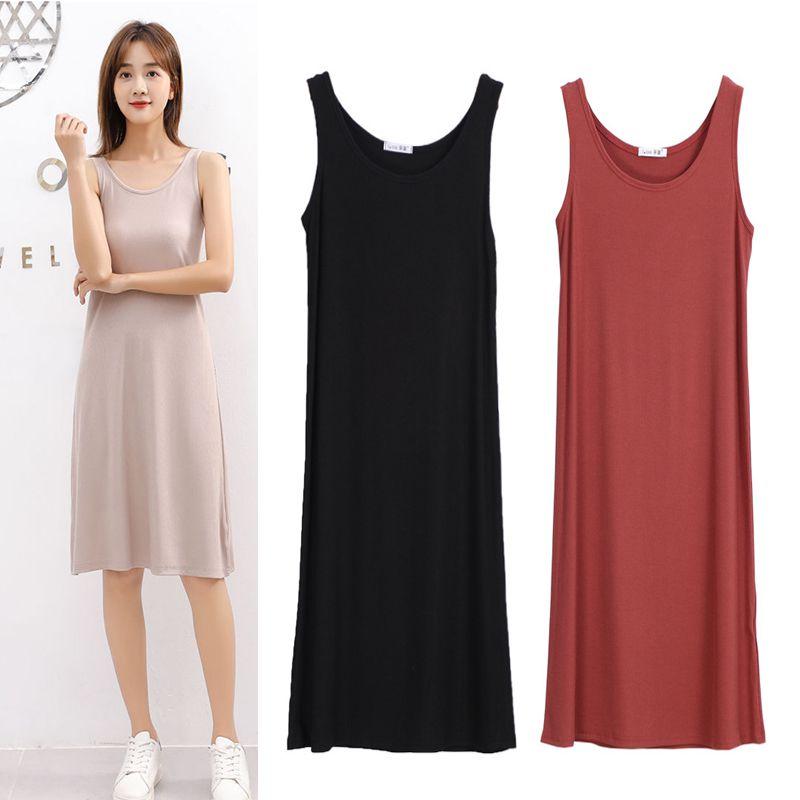 Women Sleeveless Long Tunic Dress With Premium Quality Cotton Blend For Effortless Style
