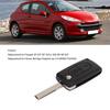 Flip Key Fob Case, 2 Buttons Black Easy To Carry, Peugeot 107 207 307
