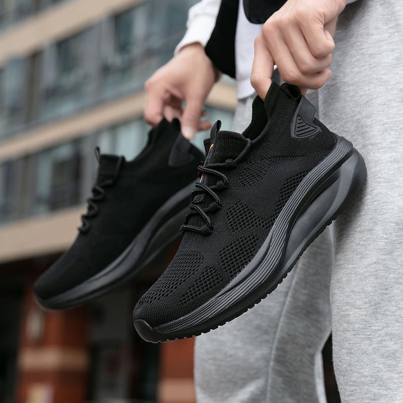 Fashion Casual High Quality Sport Athletic Gym Lightweight Men Casual Shoes Size 39-46 Sneakers Men Running Walking Knit Shoes