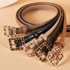 Women'S Belt Leather Fashion Pin Buckle Thin Belt Women'S Casual Decoration Women'S Belt 2.0Cm