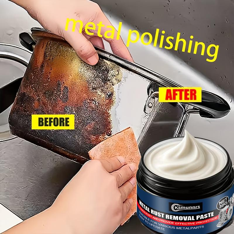 

Multi-functional Metal Polishing Paste, for Kitchen Use, with a Natural Low-odor Formula. Polish That Easily Removes Rust from U 1