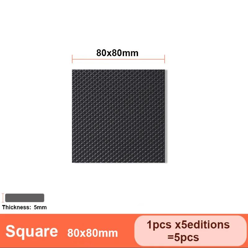 1~16pcs Self-Adhesive Anti-Slip Rubber Pads, Round/Square Chair Leg Protectors, Table Foot Cushions, Anti-Collision Furniture