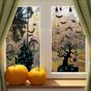 Halloween Dekorative Fensteraufkleber Fledermäuse Feiertagsparty Wohnzimmer Wanddekoration Aufkleber PVC Selbstklebend