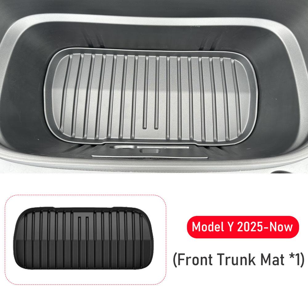 For 2025 2026 Tesla Model Y Juniper Trunk Mats Rear Seat Backrest Cover Protective Pad Frunk Cargo Liners Kick Pads Accessories