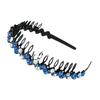 Rhinestone Women's Non-Slip Hairband with Teeth - Versatile Headpiece
