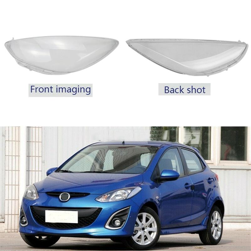 Car Headlight Shell Lamp Shade Transparent Cover Headlight Glass Headlight Lens Cover for Mazda 2 2007-2012