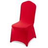 50 Pcs Red Chair Covers, Polyester Spandex Chair Cover, Stretch Slipcovers for Wedding Party Dining Banquet Flat-Front Chair Covers, Fits Chair