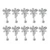 10Pcs Manicure Decorations Creative Shape Non-Fading Durable Excellent 3D Rhinestones Pendant Style Nail Art Jewelry Accessories
