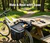 Bicycle Rear Seat Bag Large Capacity Waterproof Double Side Pannier Bag With Reflect Strip Bicycle Rear SeatTail Bag