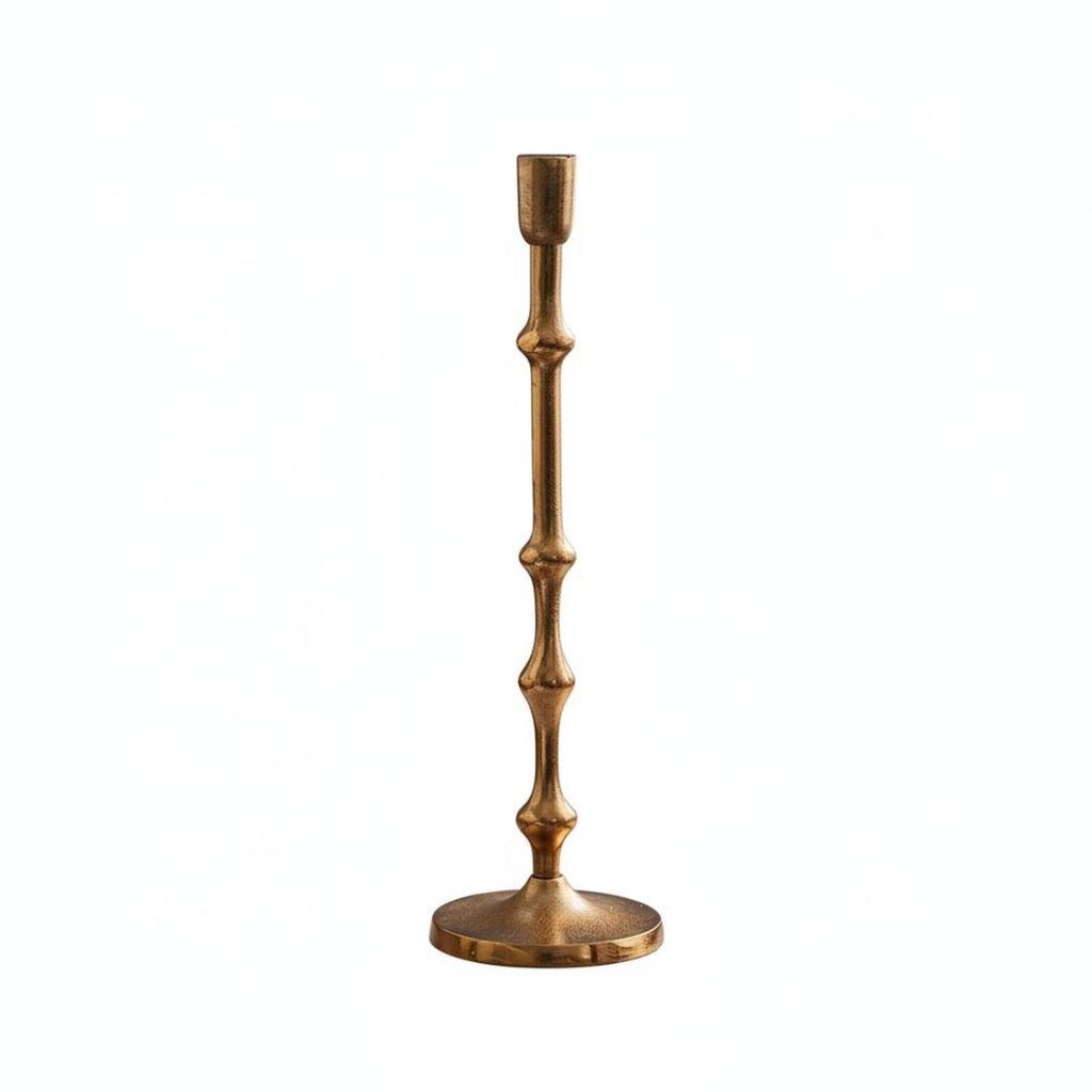 Candle Holder Metal Candlestick Vintage Finish for Romantic Dinners