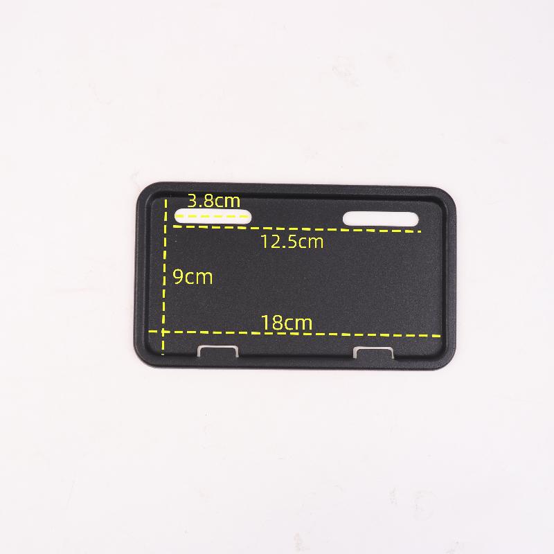 1Pcs Universal Electric Bicycle Stainless Steel License Plate Holder Frame Anti-theft Protective Cover Motorcycle License Plate