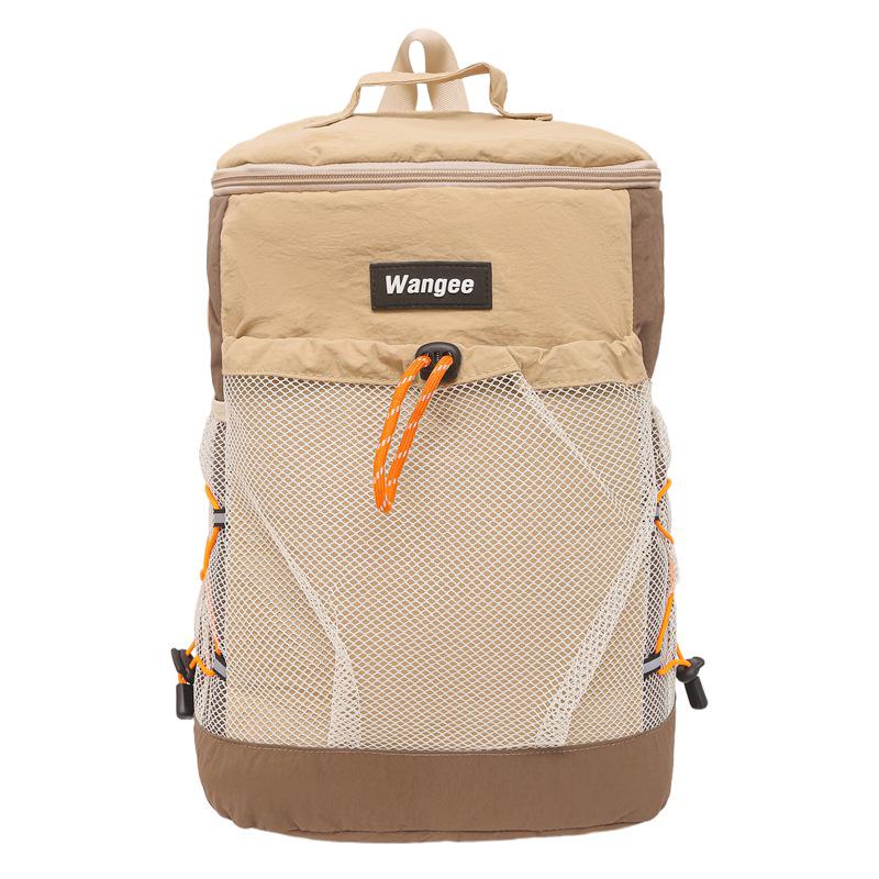 Schoolbag Lightweight Large Capacity Backpack Women's New Outdoor Sports Mountaineering Bag Short Trip Men's Travel Bag Cylinder School Bag Tide