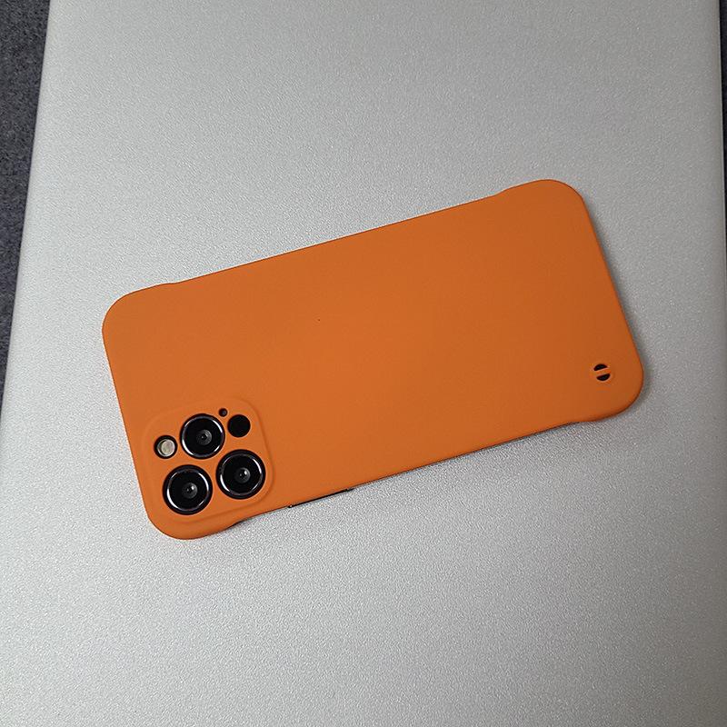 Applicable To IPhone17 Frameless Phone Case Matte Pc Apple 16 Promax Half Bag 1514 Bare Metal Feel Hard