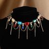 European Crystal Rhinestone Chain Necklace - Shiny and Fashionable Party Accessory for Women