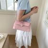 Premium Textured Baguette Small Square Bag 2025 Spring New Simple Messenger Bag Foreign Style Trendy Shoulder Armpit Bag