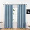 1pc Solid 100% Blackout Curtains with Grommets,  Curtains for Living Room, Bedroom