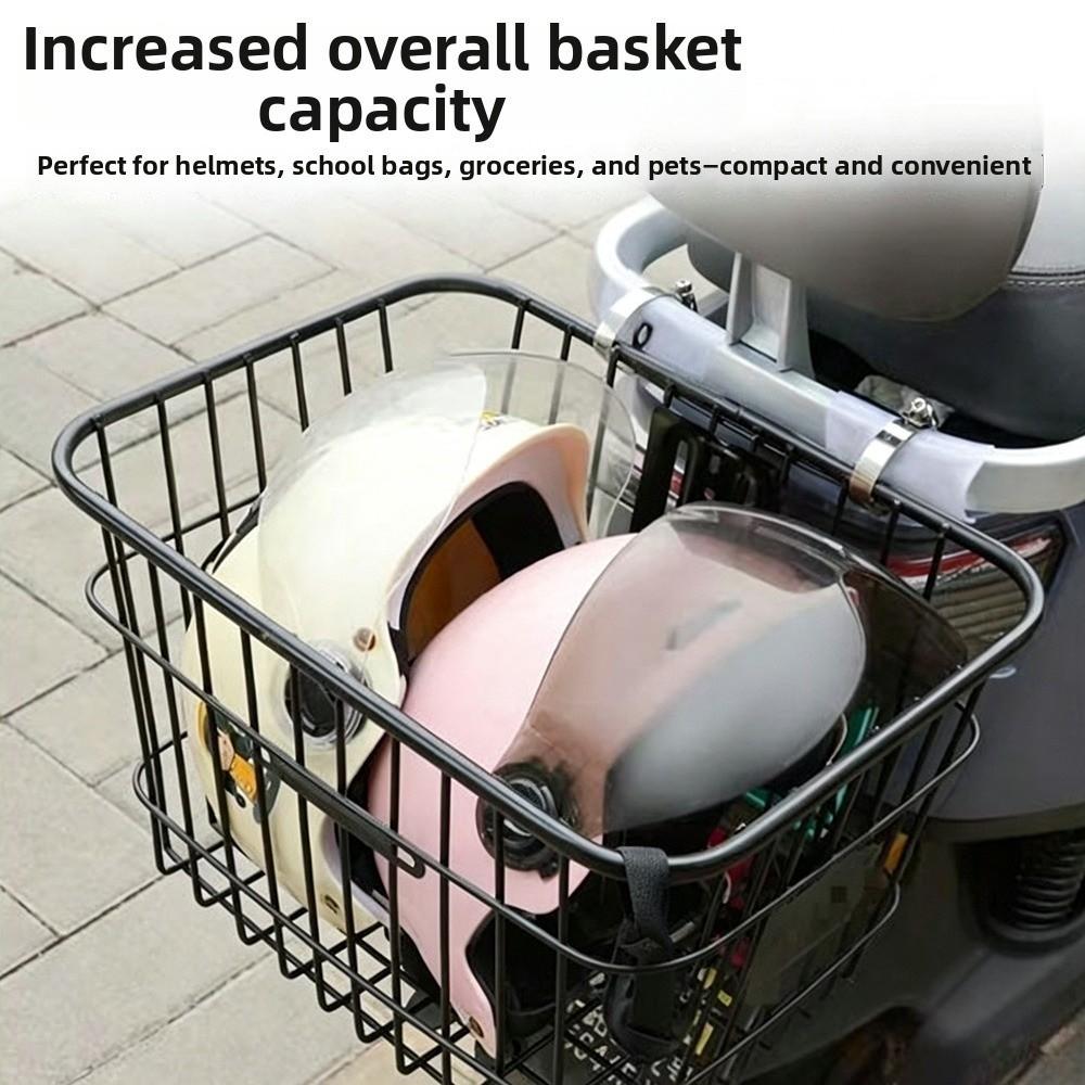 with Dust-proof Inner Liner Electric Vehicle Basket Children's Folding Bike Accessories
