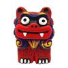 Kubakasaya Shisa Figuren, Souvenir aus Okinawa, Paar Kariyushi Shisa Figuren, Rot, Glücksbringer, Feng Shui, Schutz vor Bösem, Ryukyu