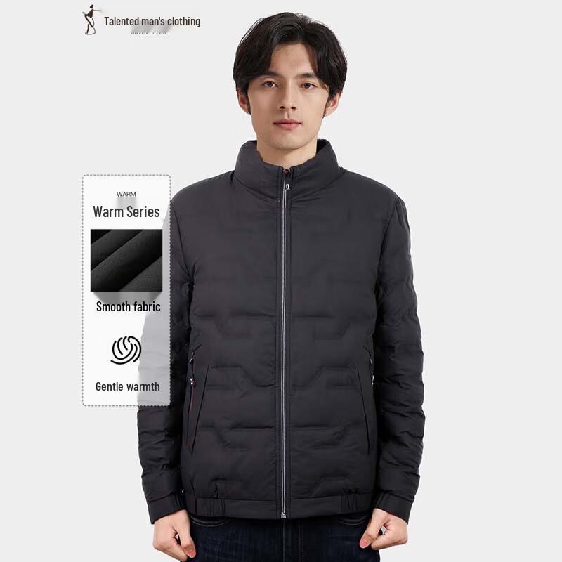 

TRIES Men s Autumn/Winter Stand Collar Slim Fit Cotton Jacket M