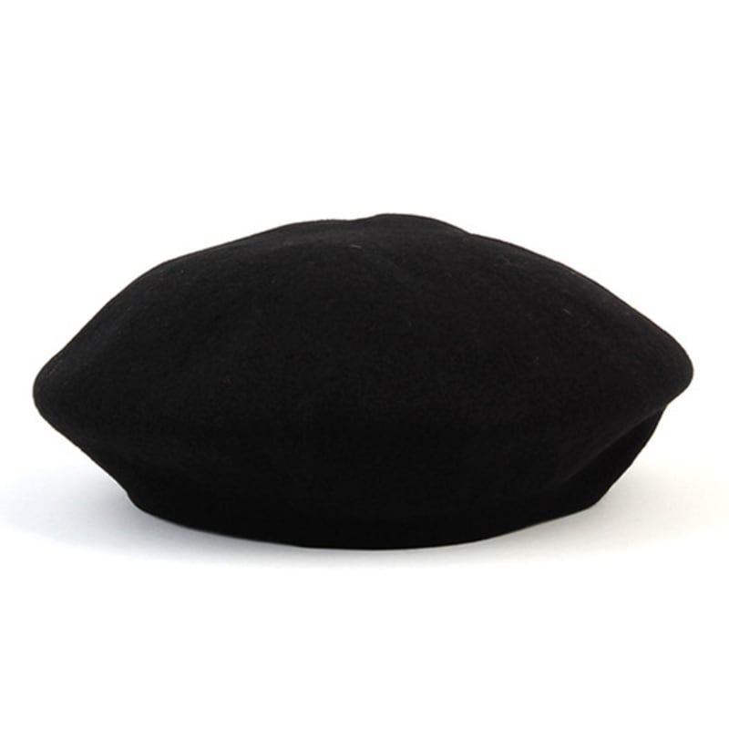 Universal chemistry Wool Black Overfit Beret Beret