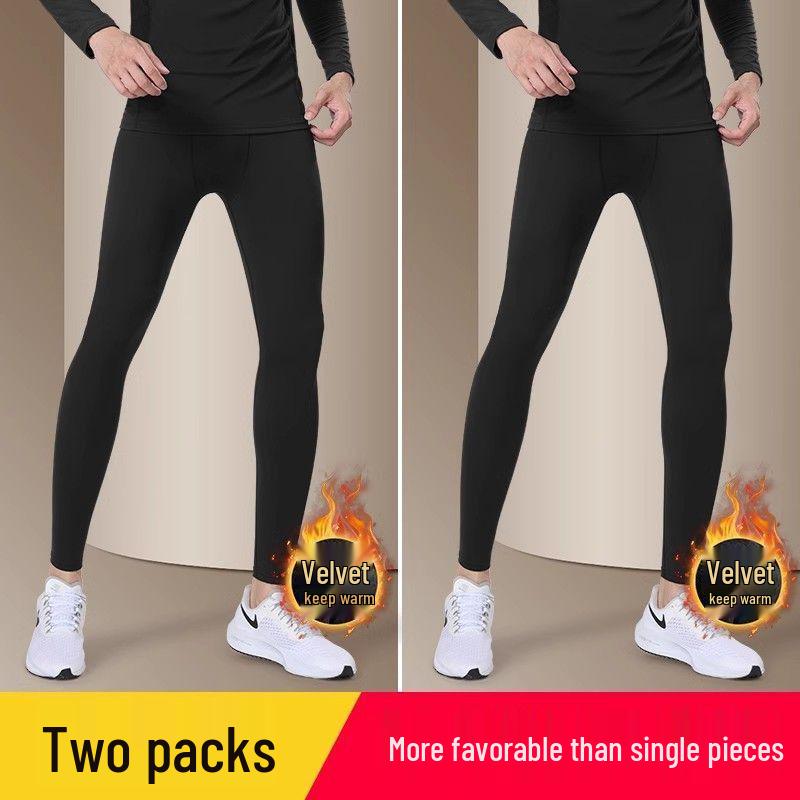Men's Winter High-Stretch Training Pants - Warm, Quick-Drying Yoga & Running Tights for Autumn/Winter