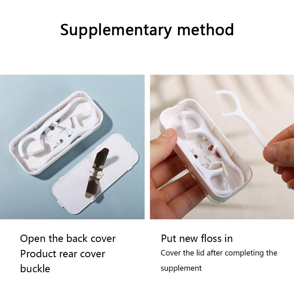 Care Oral Cleaning Automatic Case Teeth Floss Storage Box Teeth Flosser Stick Floss Pick Dispenser