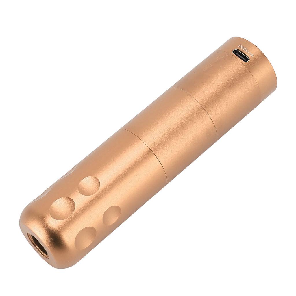 Wireless Tattoo Machine Pen 1300mAh Capacity Liner Shader Rotary Tattoo Pen with LED Screen Gold