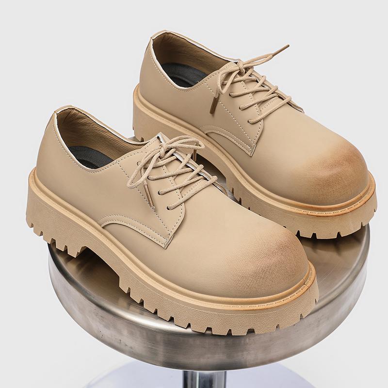 Brand Derby Shoes Men Trendy Leather Loafers Platform Designer Shoes Man Moccasins Retro Tooling Casual Shoes Men Workwear Shoes