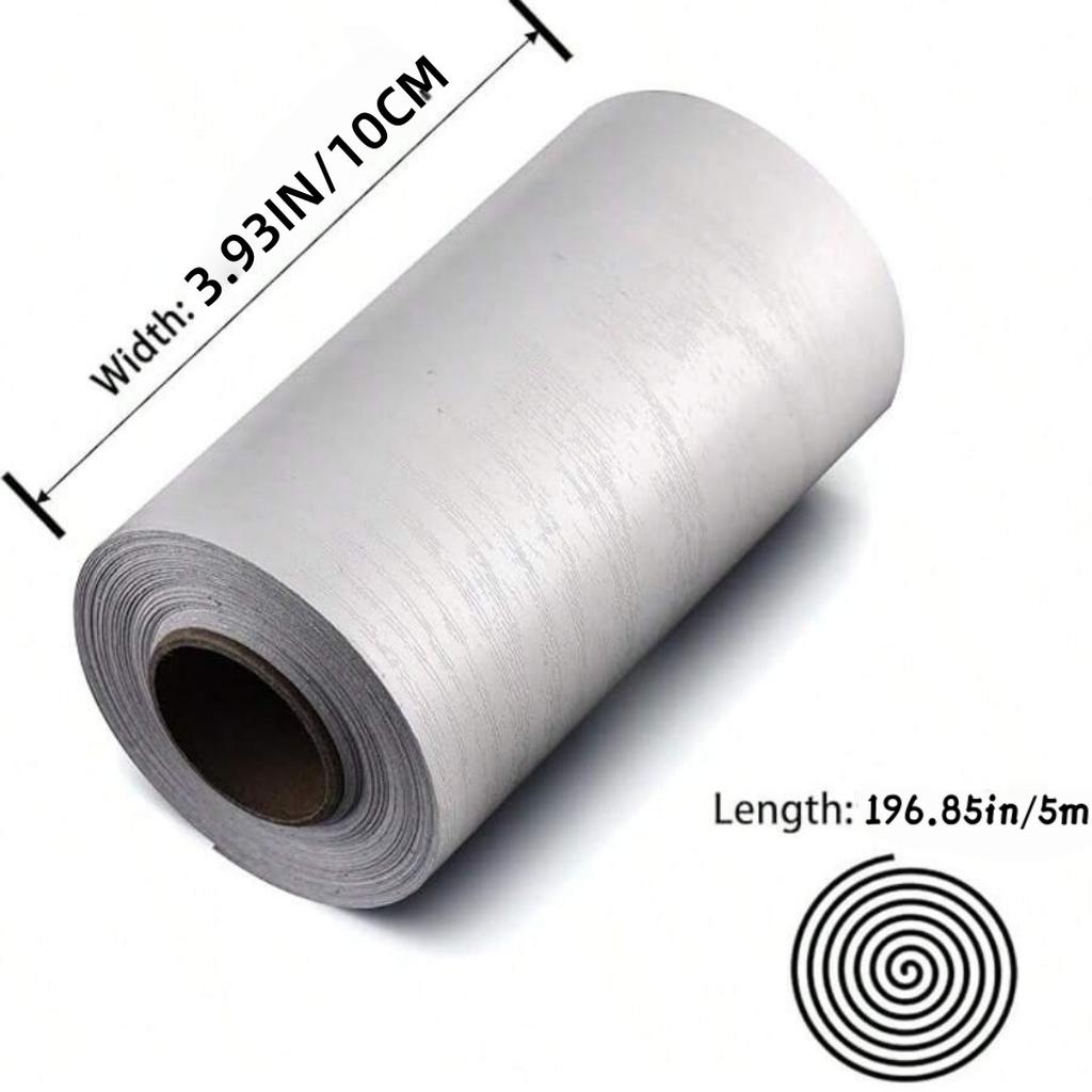 1pc Simulation Wood Grain Repair Glue Tape Roll ,Self-adhesive Wallpaper Contact Paper ,Door Furniture Table Decor, Furniture Fl