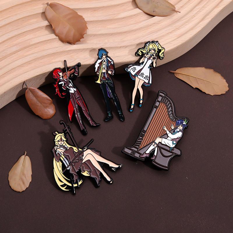 Cartoon Anime Character Brooch Metal Alloy Pin With Colorful Enamel Finish For Stylish Decoration