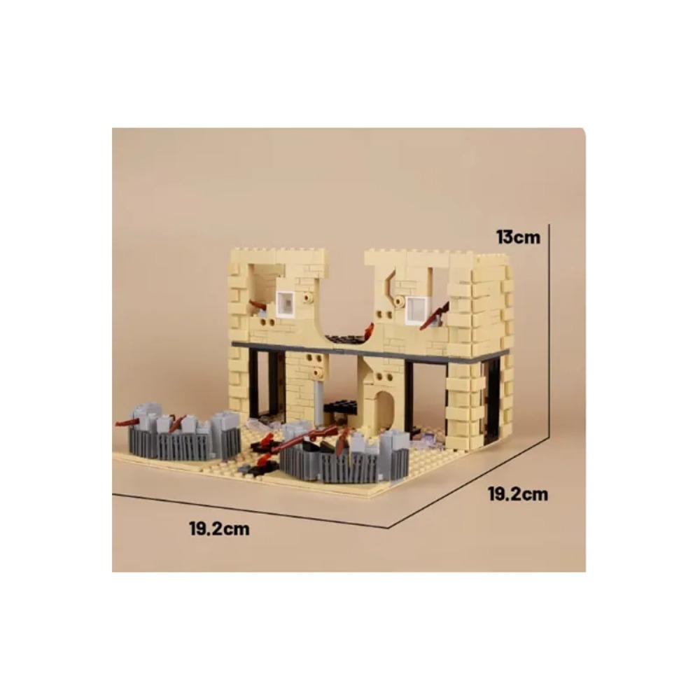 WWII Building Blocks Military Weapons Police Soldier Figure Accessories Model Brick Gun Cannon Launcher Bunker Outpost Toy X017