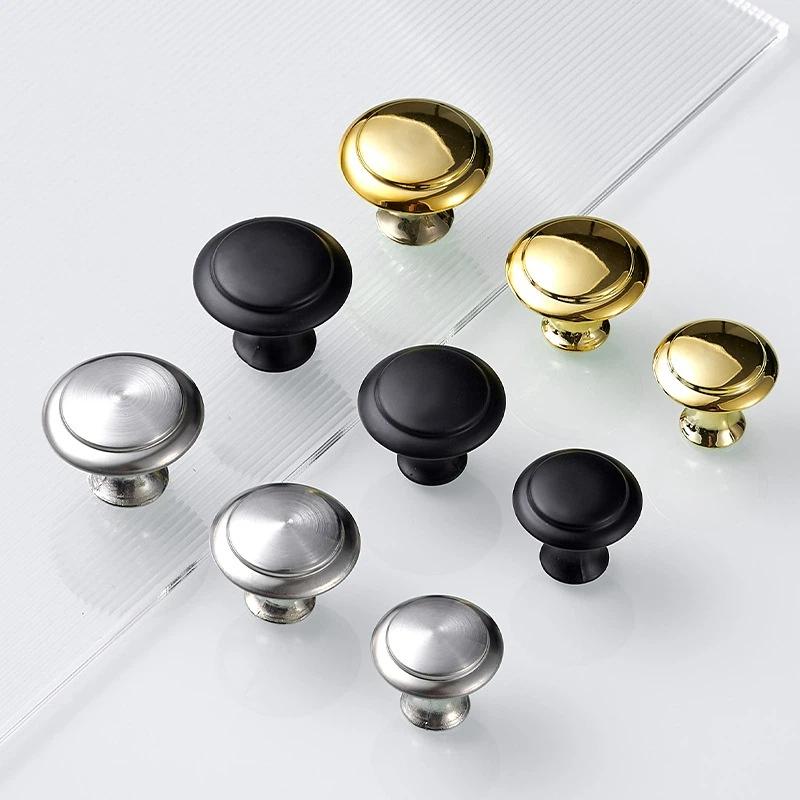 New! Stainless Cabinet Door Knobs Single Hole Handle Dresser Pull Handles 23mm-30mm With Screw Drawer Knobs Hardware Accessory