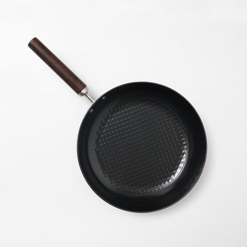 Enamel Cast Iron Flat Bottom Fry Pan