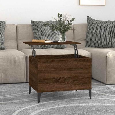 Vidaxl Coffee Table, Brown Oak, 60X44.5X45 Cm